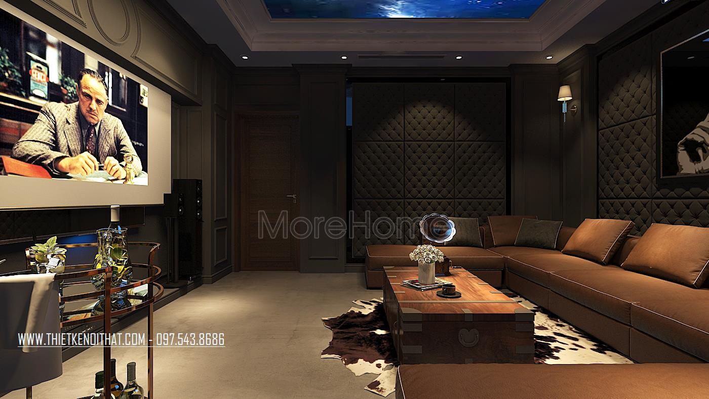 Thiết kế nội thất phòng karaoke cho biệt thự Vinhomes Green Bay Mễ Trì, Nam Từ Liêm, Hà Nội